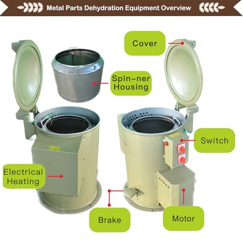 INTSUPERMAI Industrial Drying Machine 77LB Capacity Centrifugal Dryer 220V