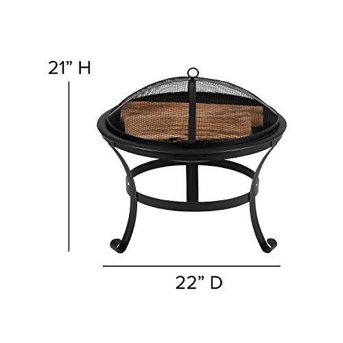 BizChair Set of 4 Savannah Adirondack Rocking Chairs Black