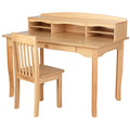 KidKraft Avalon Wooden Children's Desk with Hutch, Chair and Storage Natural