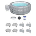 Bestway Coleman Honolulu AirJet Inflatable Hot Tub with EnergySense Cover and Spa Accessories