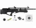 Wearable4U Hatsan Hercules Bully .35 Cal Air Rifle Bundle with 100 Pellets and Targets Black