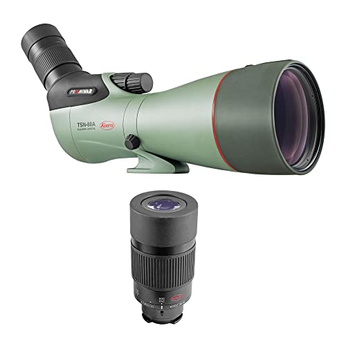 Kowa TSN-88A 88mm PROMINAR Spotting Scope Kit with TE-11WZ II WA-Zoom Eyepiece Angled Viewing
