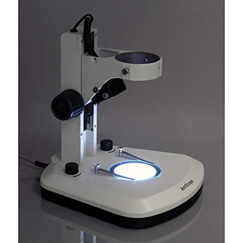 AmScope TS130R-LED Microscope Table Rack Stand with LED Lights White