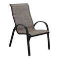 Courtyard Casual Santa Fe Collection Sling Chair 4 Piece Set Java