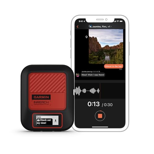 Certified Brands Garmin inReach Messenger Plus GPS Satellite Communicator with SOS Messaging - Signature Gift Bundle