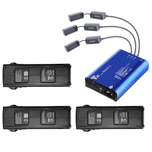 MaximalPower 15.4V 5000mAh Battery & Triple Slot Charger for DJI Mavic 3 Series