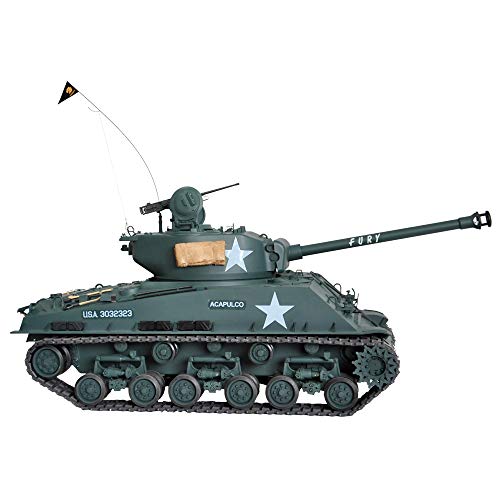 HOOBEN M4A3E8 Fury Sherman RC Tank Model RTR Assembled Green Version 6620F