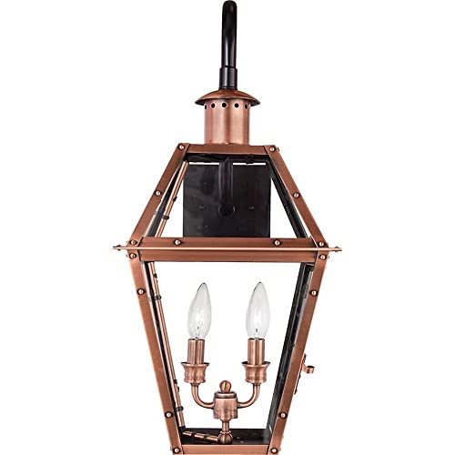 Bailey Street Home 2 Light Wall Lantern Aged Copper Finish Copper