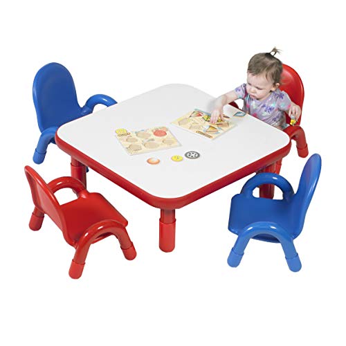 Angeles Toddler Table & Chair Set Candy Apple Red
