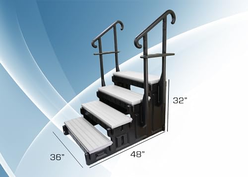 Confer Plastics 4 Step Signature Spa Steps Gray