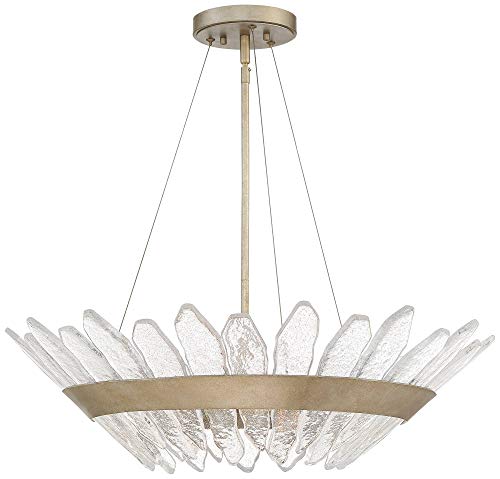 Stiffel Hartford Gray Iron Pendant Chandelier Clear