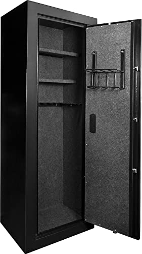 BARSKA Quick Access Biometric Rifle Safe Black