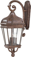 Minka Lavery Outdoor Wall Light 8693-61 Harrison Cast Aluminum Lantern 240 Watts Vintage Rust