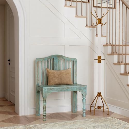Butler Specialty Company Heritage Roseland Solid Wood Bench Blue