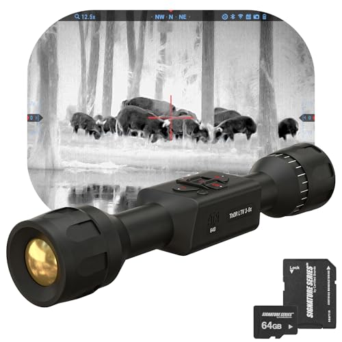 Certified Brands ATN Thor LTV 640 Smart HD Thermal Scope 640x480 12 Micron Sensor with 64GB SD Card