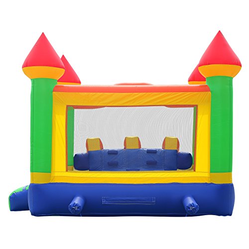 Inflatable HQ Commercial Bounce House Mega Double Slide Climbing Wall 100% PVC