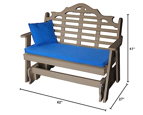 A & L Furniture Co. Marlboro Recycled Plastic 5ft Glider Chair
