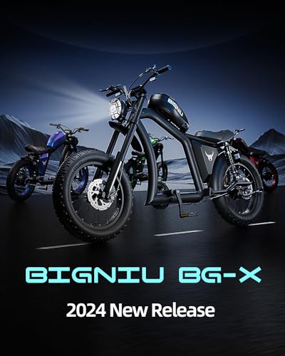 BIGNIU BG-X Electric Bike for Adults, 1500W Brushless Motor, 48V/31.5Ah, Front/Rear Turn Signal, Dual Suspension Ebikes (Dark Black)