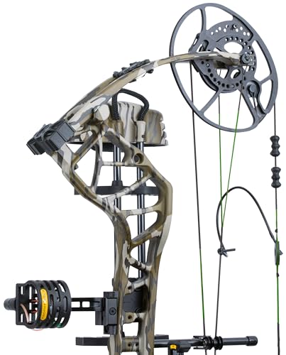 Bear Archery Gamekeeper Ready to Hunt Compound Bow Package 60 lb Draw Weight Right Hand Mossy Oak Bottomland