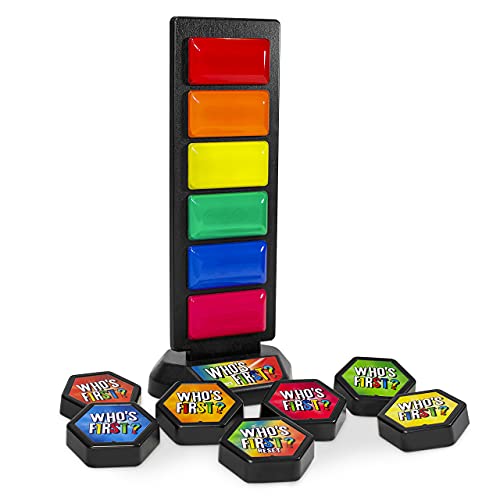 Trainers Warehouse Who's First? v3 Wireless Game 6 Buzzer System with Light Tower & USB Port - Multicolor