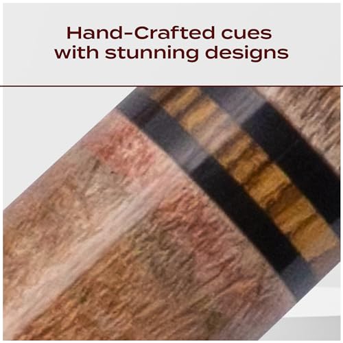 Meucci Pool Cue - All Natural Wood with Rainbow Stain