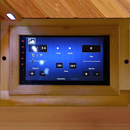 Blue Wave Radiant Saunas BSA1315 Cedar Elite 3-4 Person Infrared Sauna Wood