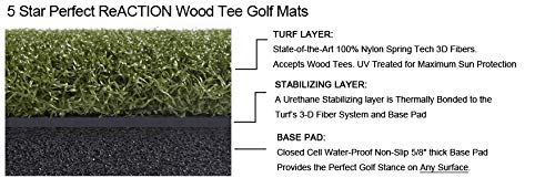 DURA-PRO Perfect Reaction Golf Mat - Premium Turf Indoor/Outdoor Mat for Hitting & Chipping