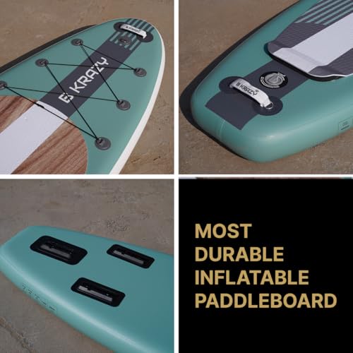 Bkrazy High-End Inflatable Paddle Board 11ft Complete Package Oasis