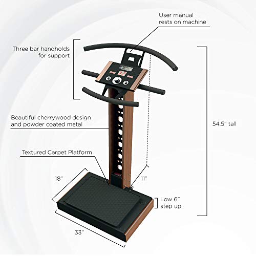 LifetimeVibe Whole Body Vibration Plate Cherrywood