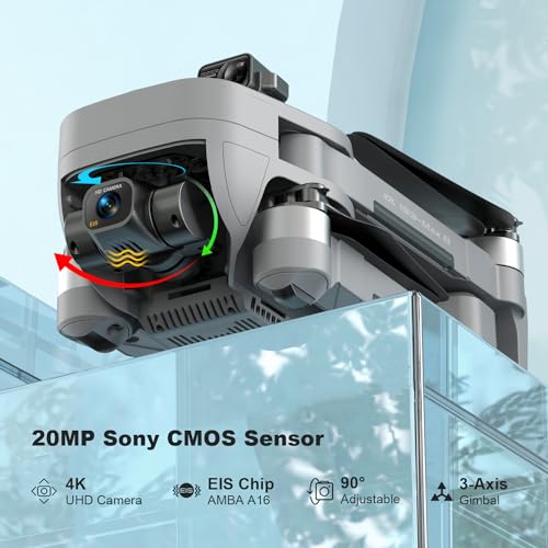 XiL 193MAX2 3-Axis Gimbal 4K Drone Gray