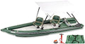 Sea Eagle FSK16 FishSkiff Inflatable 16' Fishing Boat Green/Gray
