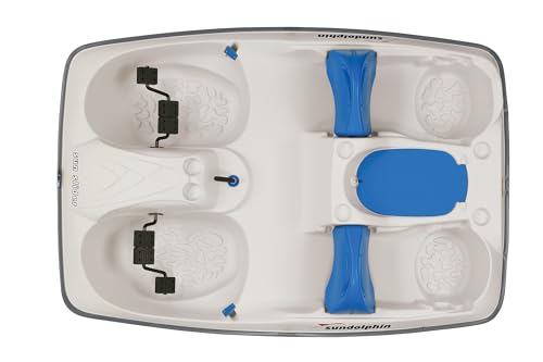 SUNDOLPHIN Sun Slider 5 Seat Pedal Boat with Canopy Blue