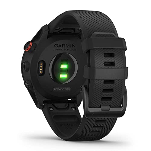 PlayBetter Garmin Approach S62 Premium Golf GPS Watch (Black Bundle) - Virtual Caddie, Mapping, Full Color Screen - Club Tracking Sensors, Screen Protectors, Portable Charger