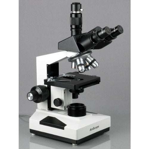 AmScope T490A-5MA Digital Trinocular Microscope 40X-1600X Magnification with 5MP Camera