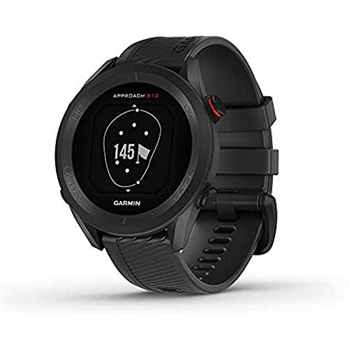 Garmin Approach S12 GPS Golf Watch Black Bundle