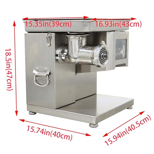 LGXEnzhuo Dual-purpose Desktop Meat Grinder Cutting Machine Gray
