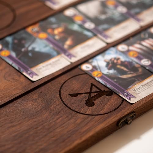 NovelStuffs Gwent Board for Witcher Card Game Black Walnut Hardwood 21.5"x24
