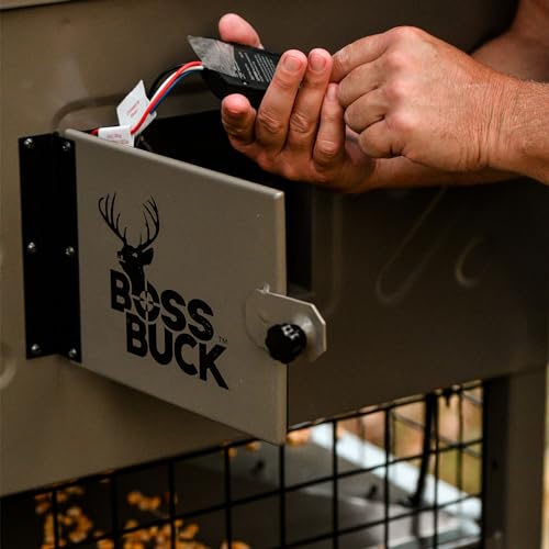 Boss Buck Stand & Fill Sled Feeder with Diverter Plate & Solar Panel, 600LB Multi