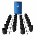AutoPot 24 Pot GeoPot System with 3 Gallon Fabric Pots - Self-Watering, Gravity-Fed Indoor Black