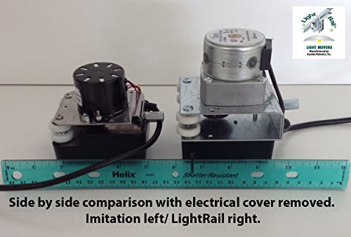 Light Rail Robotic Grow Light Mover Kit for 4 Lights Gray