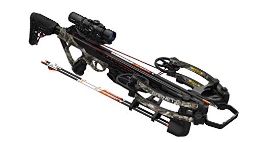 BARNETT HyperTac 420 Crossbow Package with 1.5-5x32 Scope, 3 Arrows, Quiver Mossy Oak Elements Terra