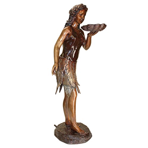 Design Toscano Maiden Garden Statue Cast Bronze