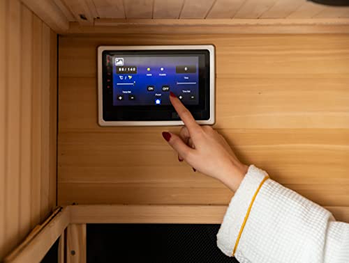 Blue Wave Sirona 3-Person Hemlock Infrared Sauna Espresso