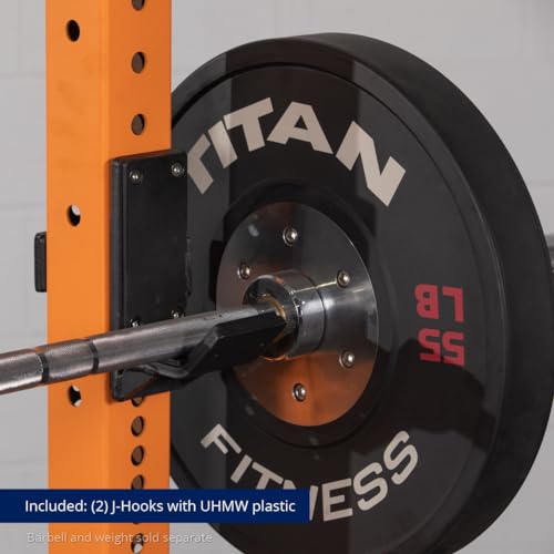 Titan Fitness X-3 Series 80" Orange Bolt-Down Power Rack