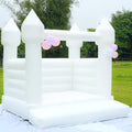 Blatesic Inflatable White Bounce House with Blower 10ft PVC Bouncy Castle