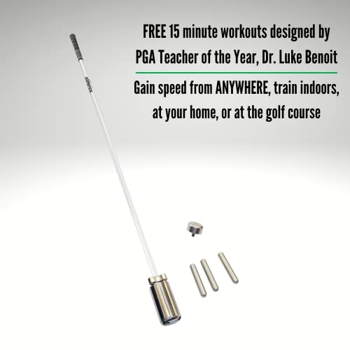 Rypstick Golf Swing Trainer Device for Increased Distance White