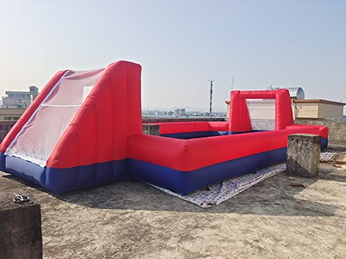 Vinfgoes Giant Outdoor Inflatable Soccer Field Blue+Red