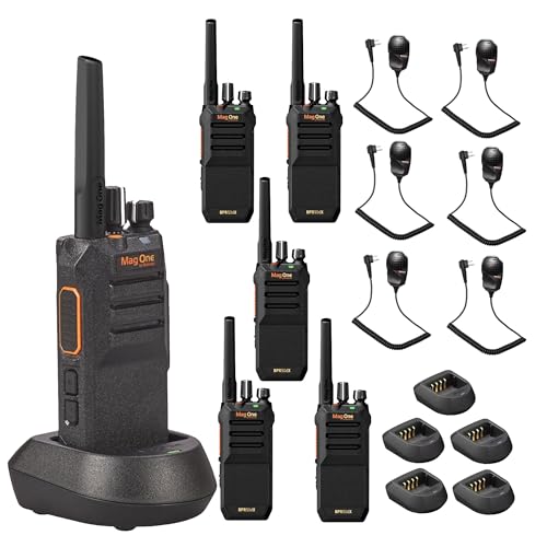 Motorola Solutions Mag One BPR50dX Two-Way Portable Radio UHF 4-Watt (6-Pack)