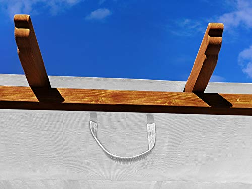Paragon Outdoor 11'x11' Aluminum Pergola with Retractable Canopy Off-White