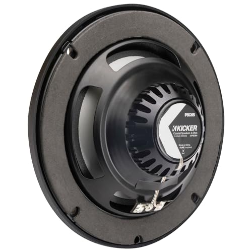 KICKER Premium Marine Gauge-Style Source & 51PSC654 Powersports Speakers Bundle